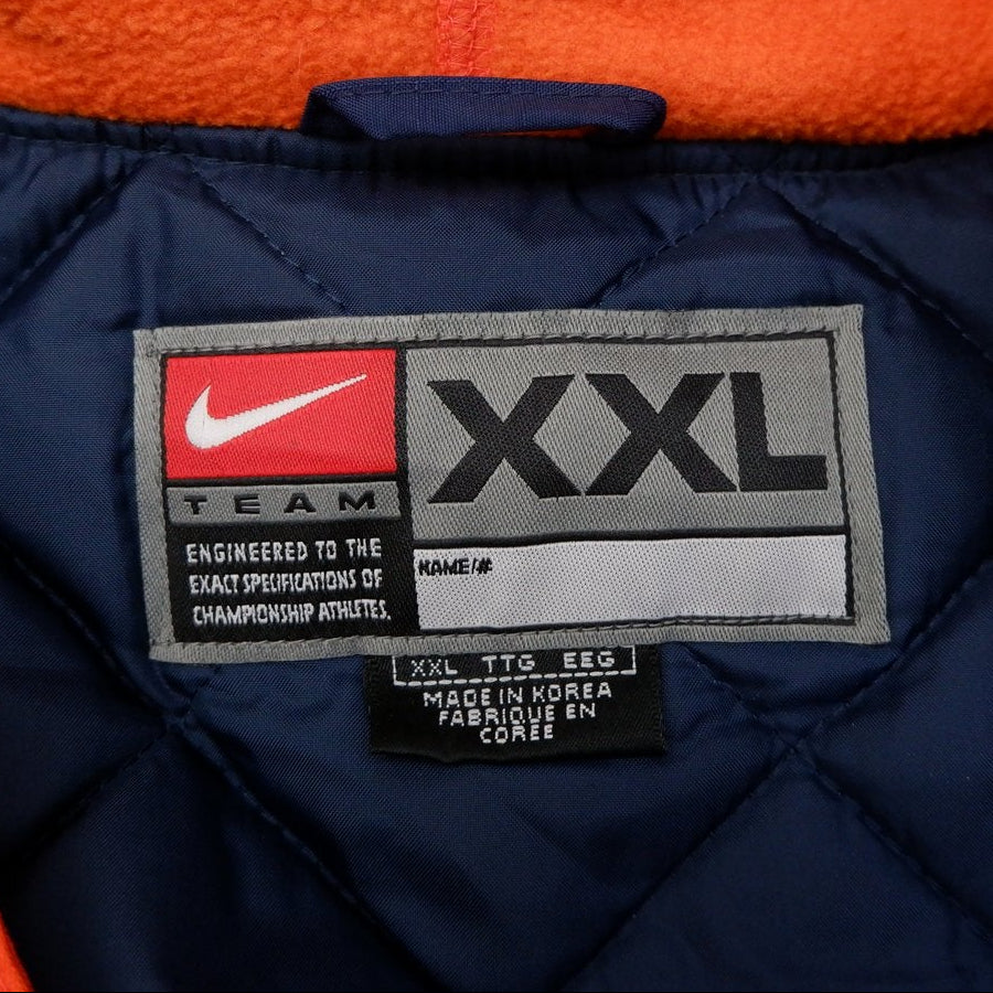 Vintage Mens Nike Broncos Jacket Navy Orange Full Zip NFL Sports | Migration_Jackets UAENAT20 - Back View | Fashion Rerun