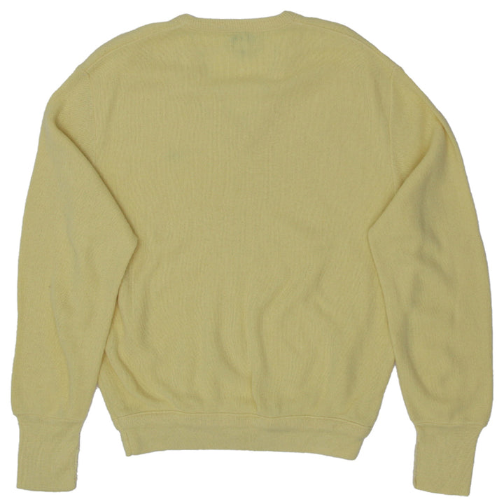 Vintage V-Neck Izod Lacoste 100% Orlon Acrylic Made In USA Sweater