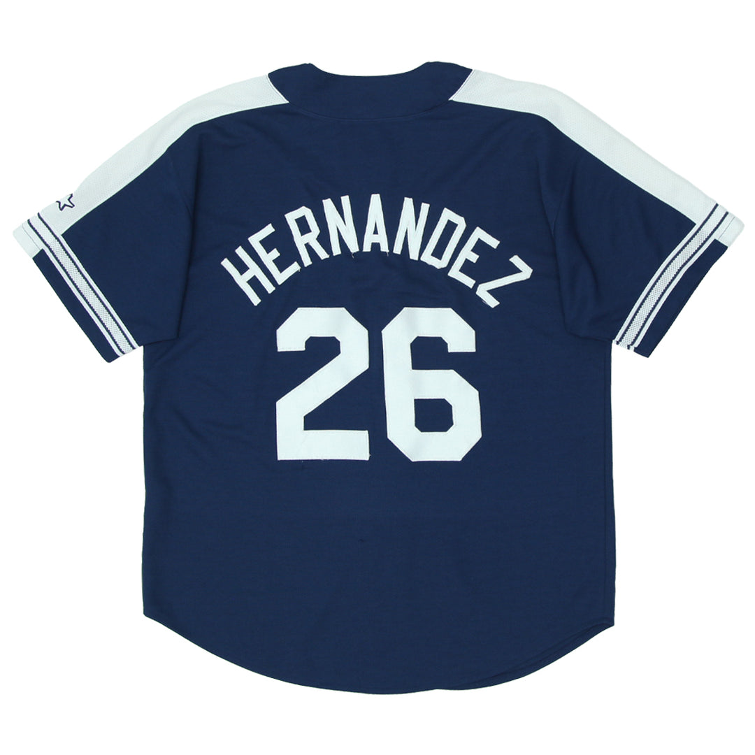 Vintage 90's New York Yankees "Hernandez # 26" Starter XL Made In Korea - Fashion Rerun Vintage Migration_Jersey