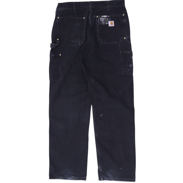 Vintage Carhartt B01-BLK Loose Original Fit Double Knee Made In USA Pants