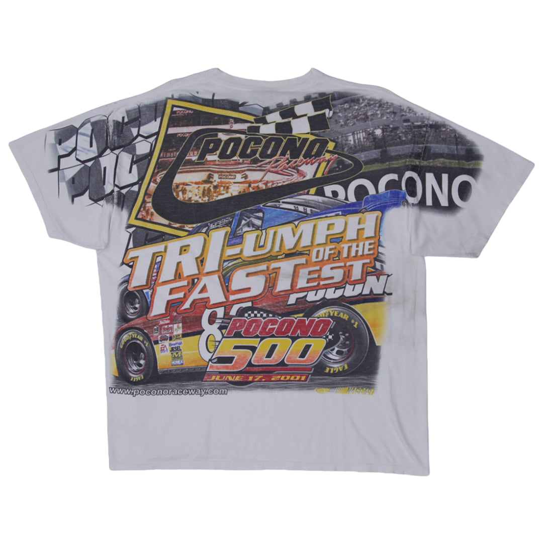 Vintage Pocono 500 Pocono Racing AOP T-Shirt Chase Authentics XL - Fashion Rerun Vintage Migration_T-Shirt