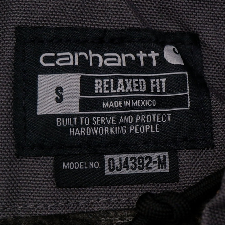 Mens Carhartt 104392-GVL Fleece Lined Relaxed Fit Zip Up Hooded Jacket