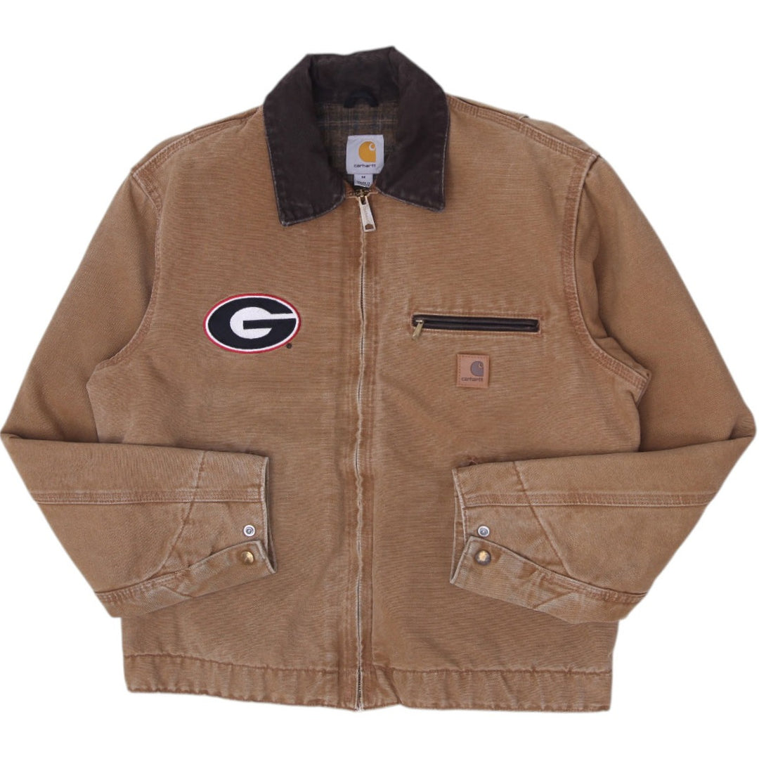 Mens Carhartt 100829 Georgia Bulldogs NCAA Canvas Work Jacket Size M