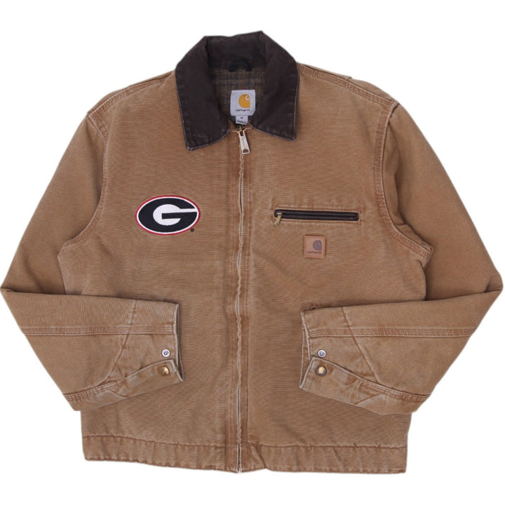 Mens Carhartt 100829 Georgia Bulldogs NCAA Canvas Work Jacket Size M
