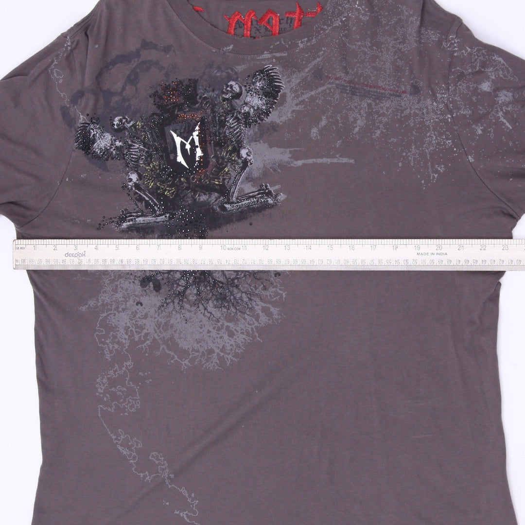 Y2K Mens Affliction "Forgotten Rebel" Layered Long Sleeve T-Shirt Size XL