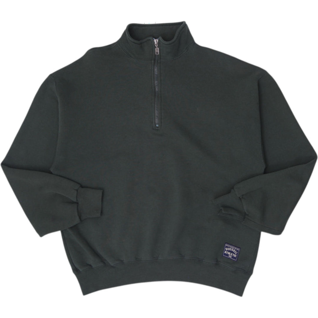 Vintage 90s Russell Athletic Quarter Zip Pullover Sweatshirt Size L