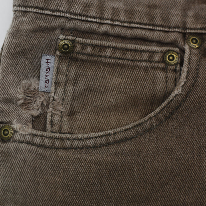 Vintage Carhartt B22CHT Jeans Dark Brown 34x30 Made In USA