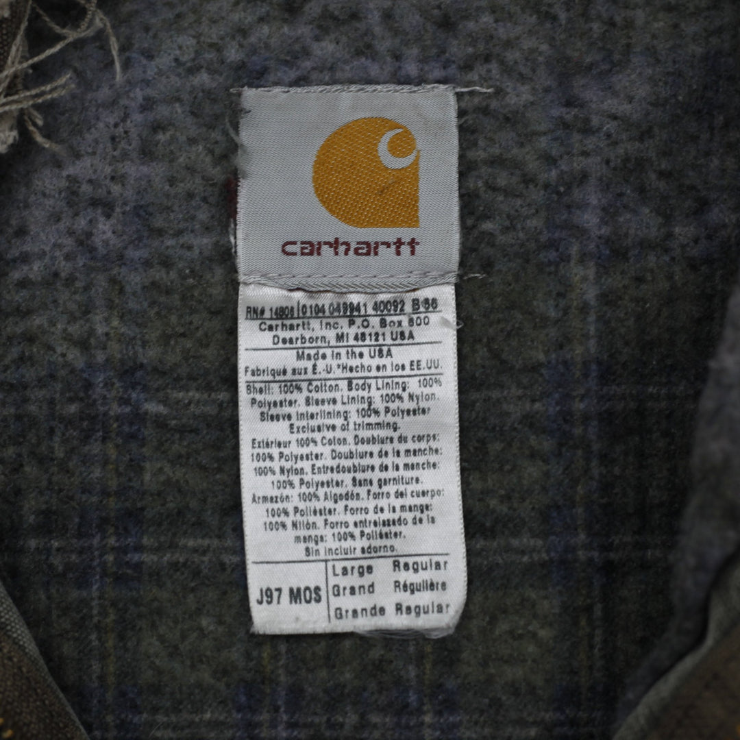 Vintage 80's Mens Carhartt Detroit Jacket Made in USA Size L | Migration_Jackets WW Collection - Back View | Fashion Rerun