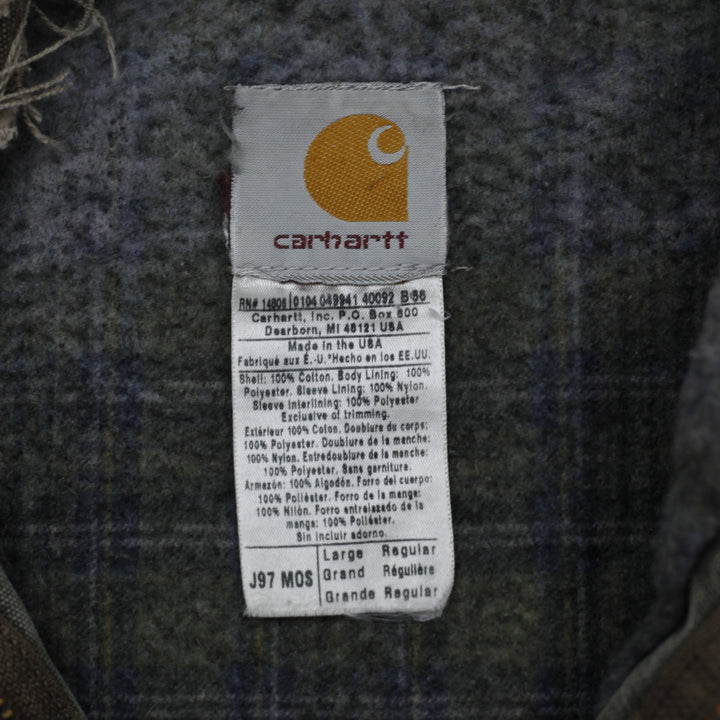 Vintage 80's Mens Carhartt Detroit Jacket Made in USA Size L | Migration_Jackets WW Collection - Back View | Fashion Rerun