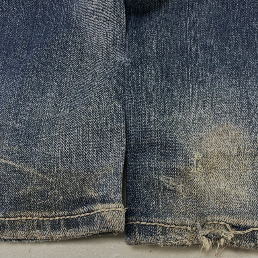 Y2K Ladies Miss Me JP5014-11 Boot Embroidered Denim Jeans | Migration_Jeans & Pants - Back View | Fashion Rerun