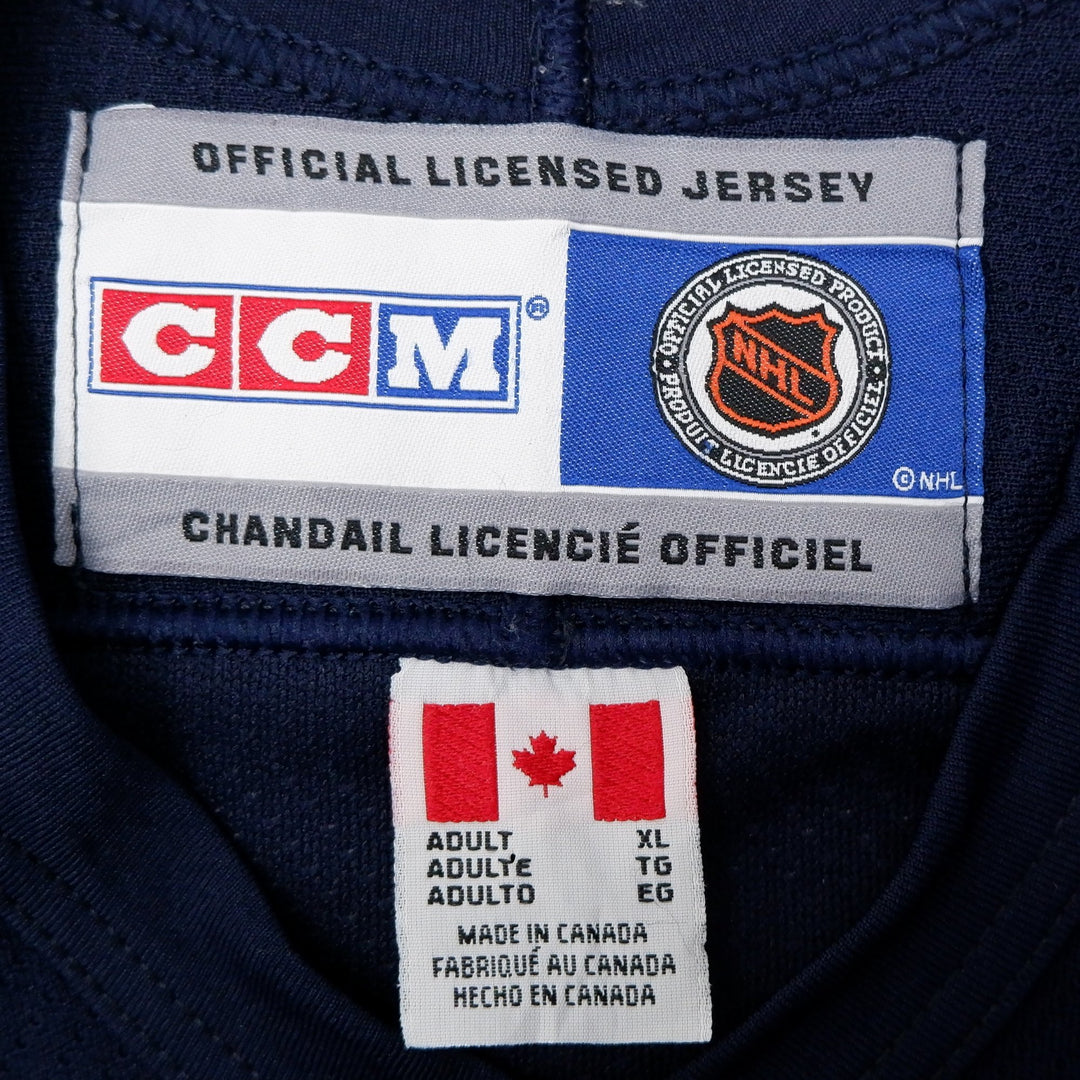 Vintage CCM NHL Hockey Jersey Navy Team Logo Embroidered