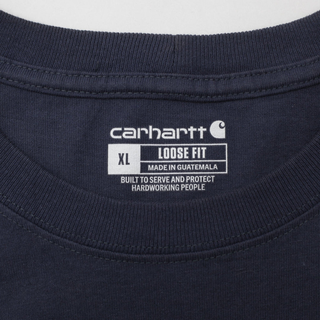 Mens Carhartt K87 BLS Short Sleeve Loose Fit Pocket T-Shirt Size XL