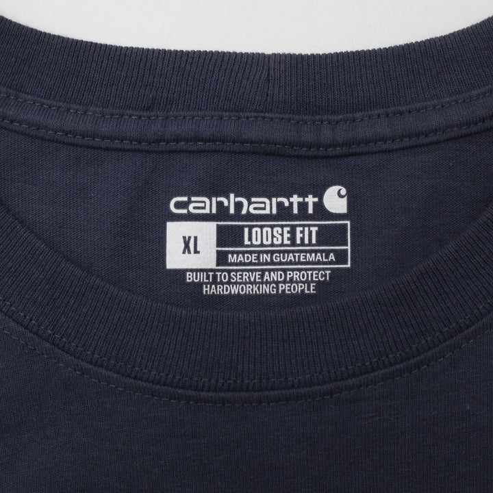 Mens Carhartt K87 BLS Short Sleeve Loose Fit Pocket T-Shirt Size XL