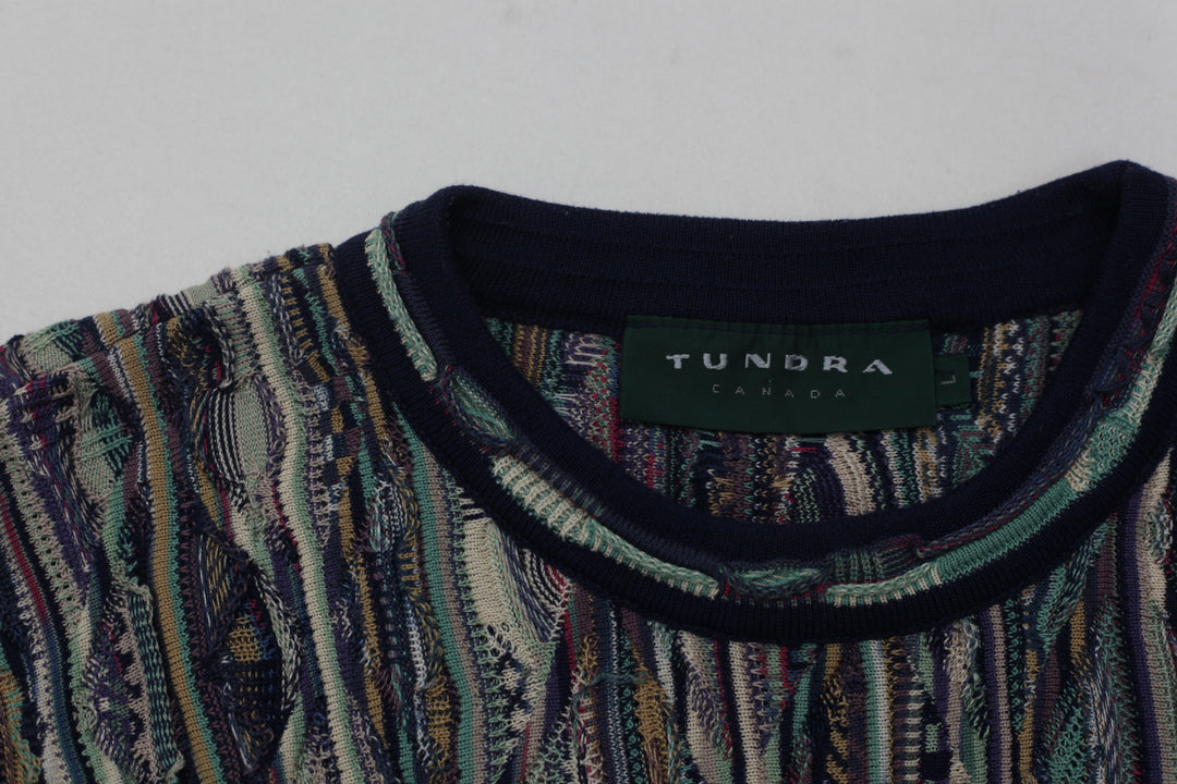 Vintage Tundra Canada Knit 3D Sweater -Size L - Fashion Rerun Vintage Migration_Sweaters