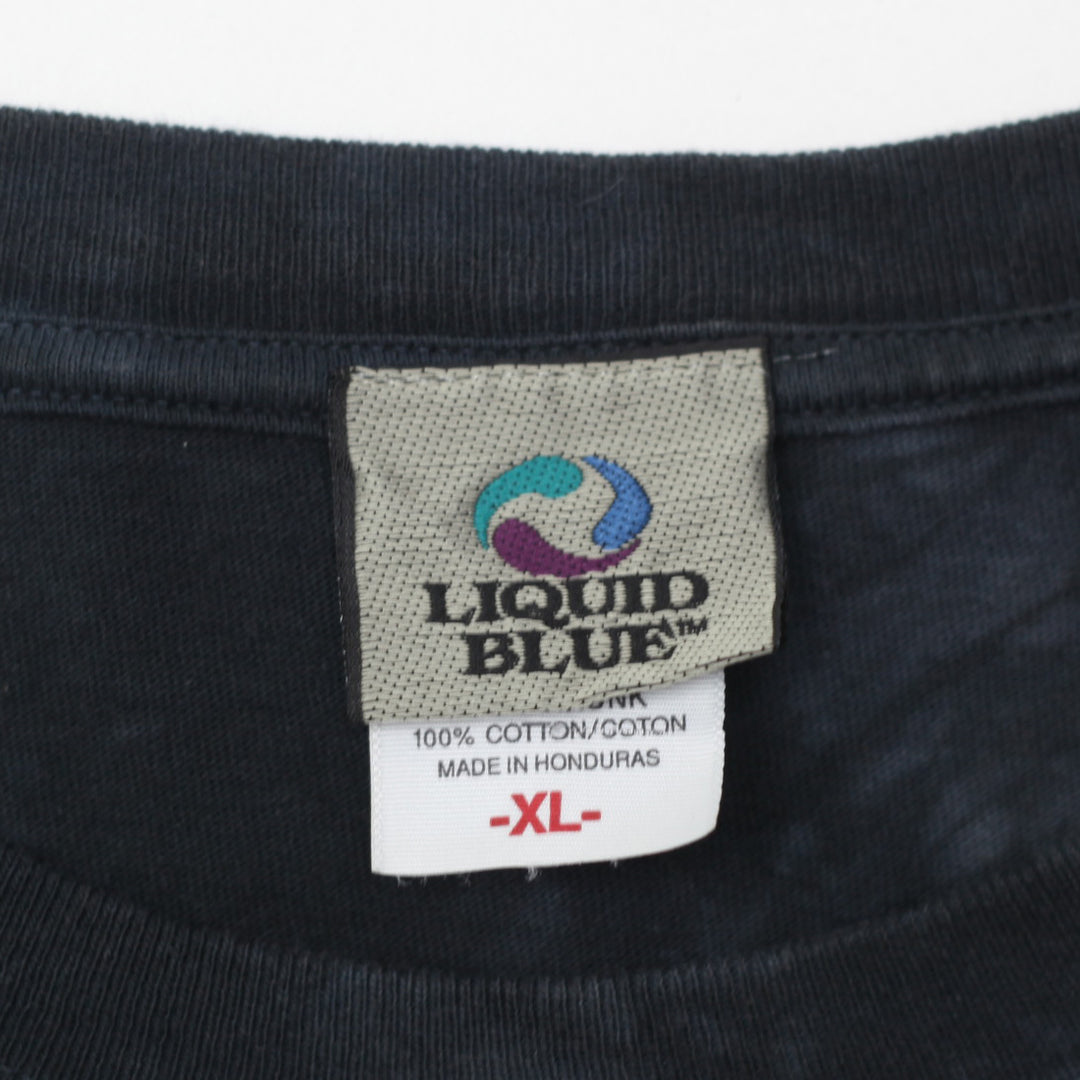 2004 Vintage Led Zeppelin Band Tie Dye T-Shirt Liquid Blue XL - Fashion Rerun Vintage Migration_T-Shirt