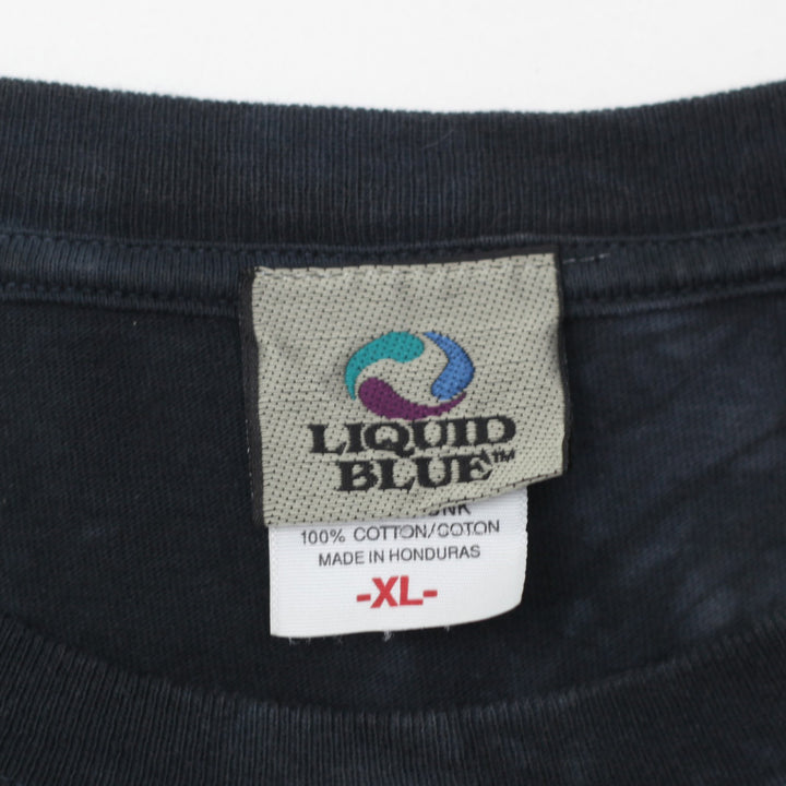 2004 Vintage Led Zeppelin Band Tie Dye T-Shirt Liquid Blue XL - Fashion Rerun Vintage Migration_T-Shirt