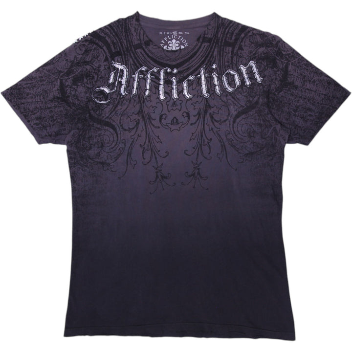 Y2K Men’s Affliction Skull Graphic Embroidered T-Shirt Size XL | Migration_T-Shirts SW COLLECTION | Fashion Rerun