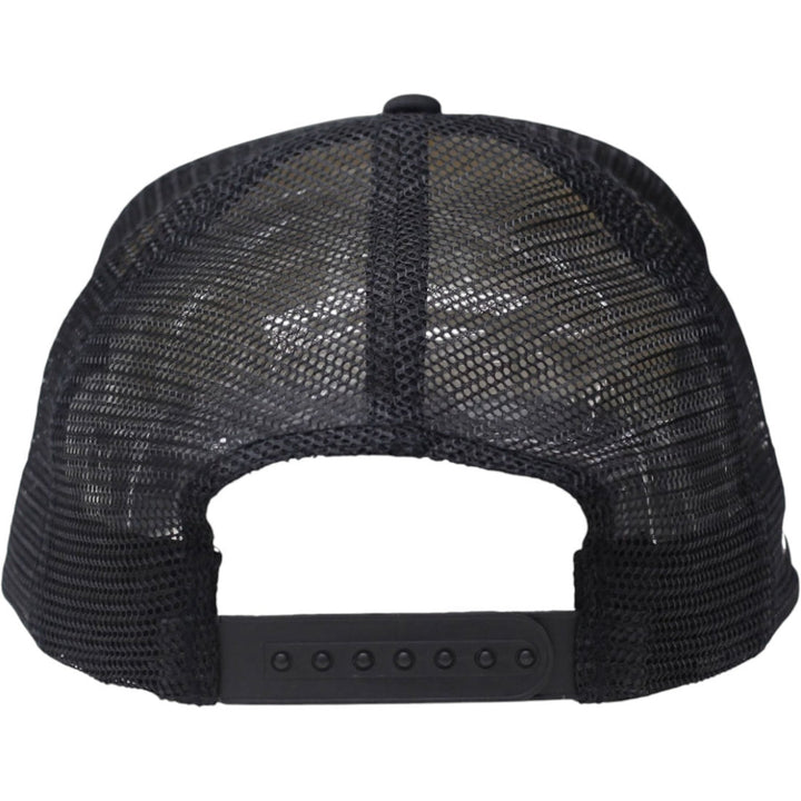 Mens LA Trucker Hat Black Mesh Adjustable Embroidered Logo