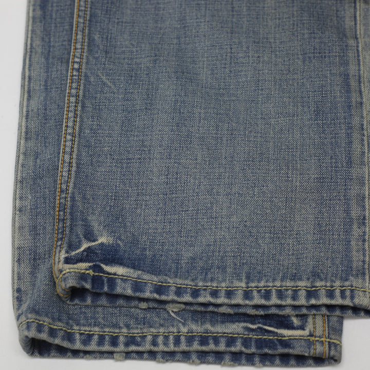 Y2K Mens True Religion Joey Flap Pocket Blue Denim Jeans Size 36x33
