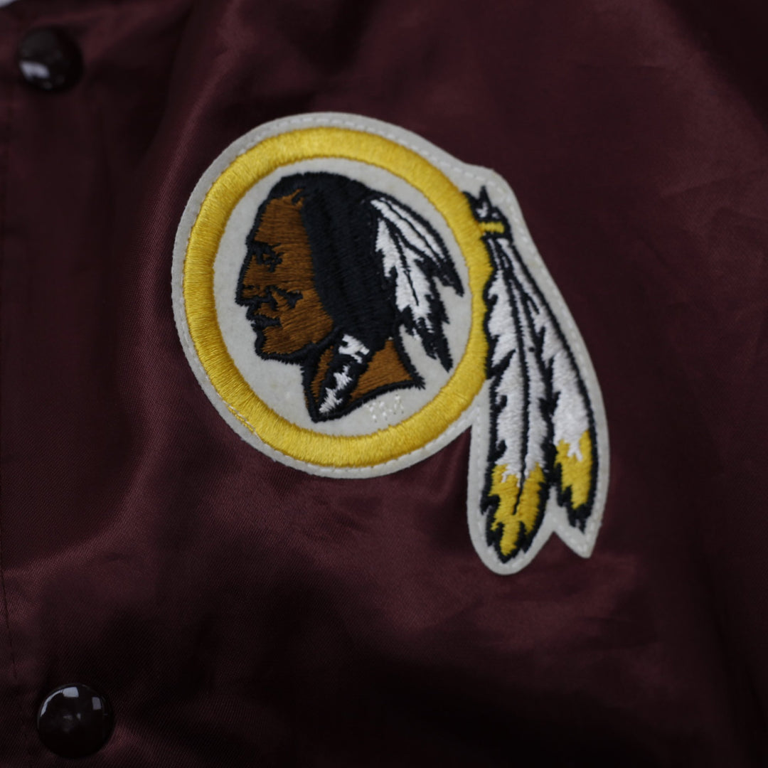 Vintage Chalk Line Washington Redskins Satin Bomber Jacket Maroon XXL | Migration_Jackets - Detail View | Fashion Rerun