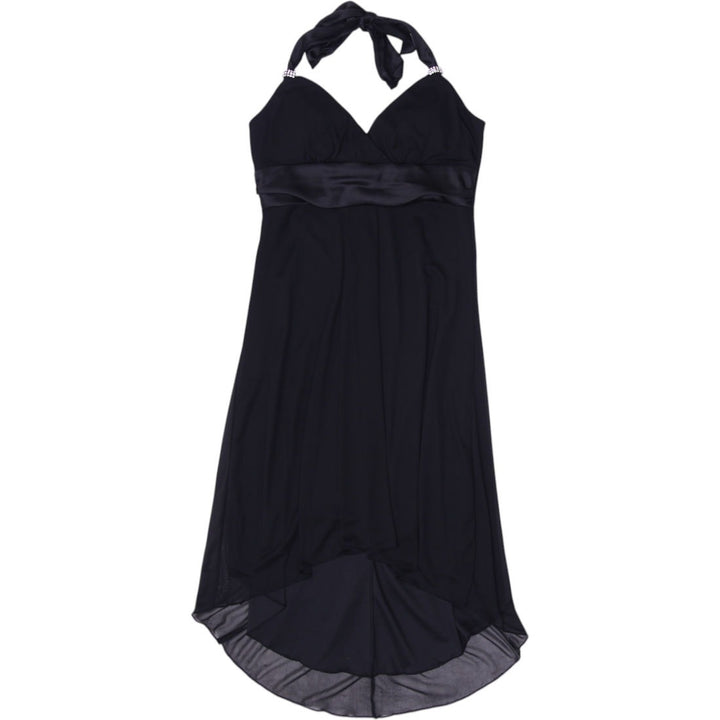 Y2K Black Halter Midi Dress - Size M | Migration_Dresses | Fashion Rerun