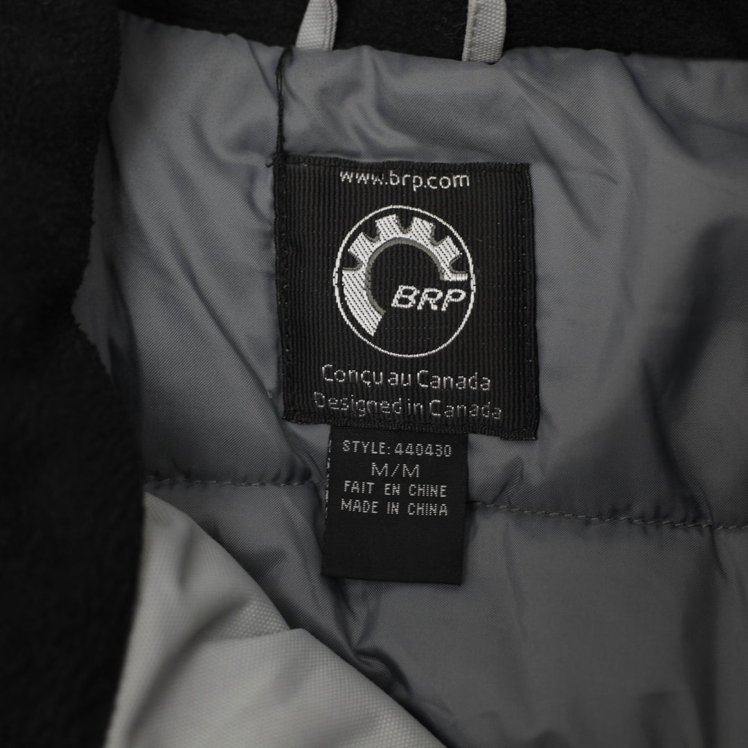 Vintage Ski-Doo Snowmobile Jacket Padded Insulated R.P.M. BRP Grey White Red M | Migration_Jackets - Back Vie | Fashion Rerun