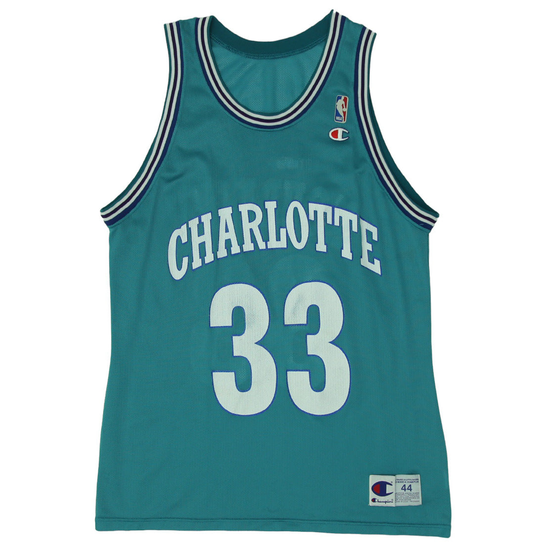 CHARLOTTE Hornets MOURNING 33 ユニフォーム 40 Shop Mens Champion NBA Charlotte Hornets Mourning 33 Jersey
