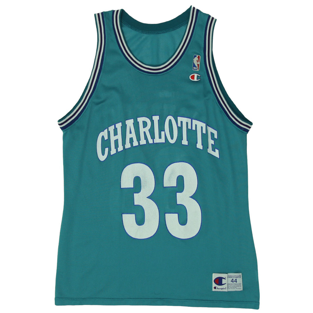 Shop Mens Champion NBA Charlotte Hornets Mourning 33 Jersey