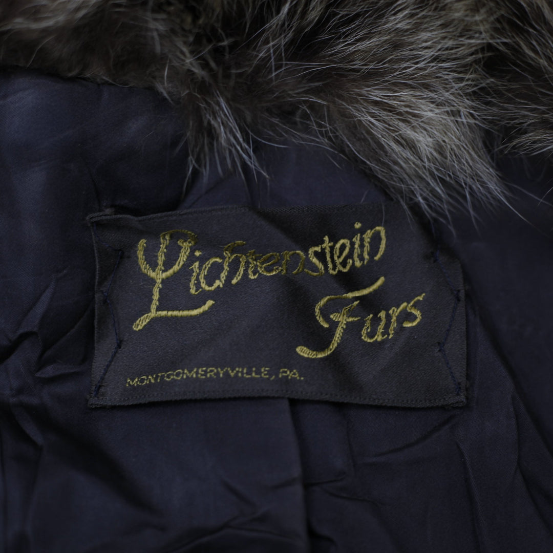 VTG Lichtenstein Furs Genuine Raccoon Fur Coat