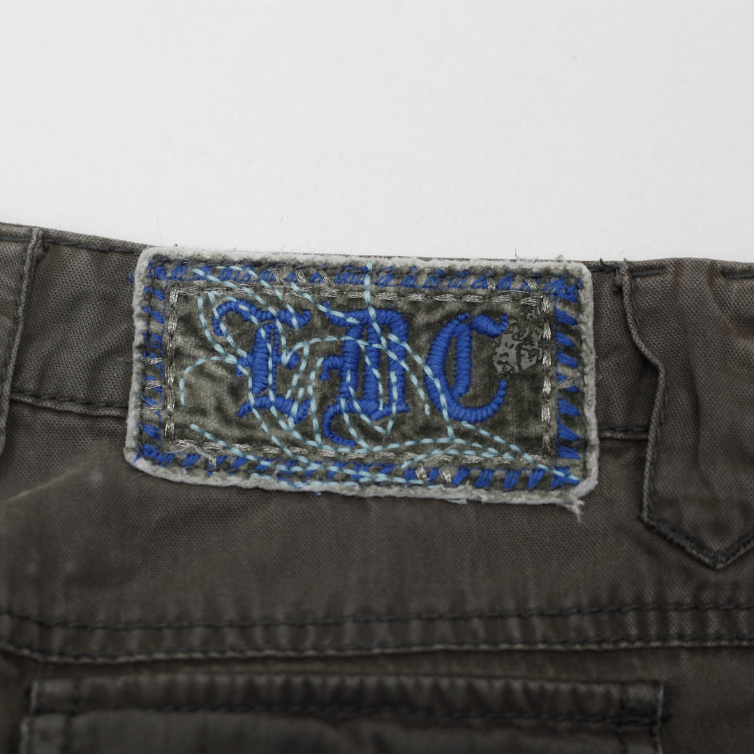 Y2K Ladies Low Rise Cyber Grunge Cargo Pants Size 34