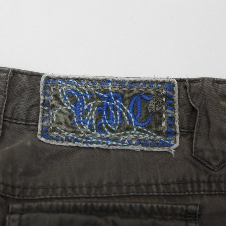 Y2K Ladies Low Rise Cyber Grunge Cargo Pants Size 34