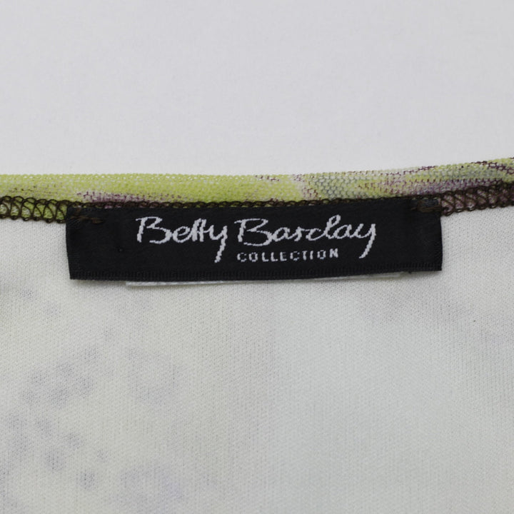 Y2K Ladies Betty Barclay Paisley & Floral Mesh V-Neck Tank Top