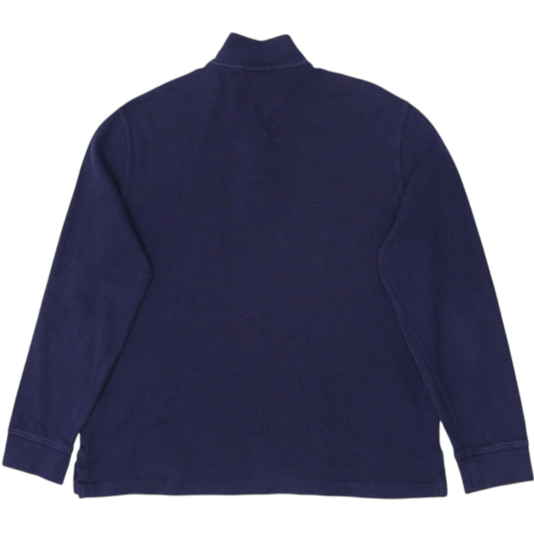 Mens Polo Ralph Lauren Estate Rib Navy Quarter Zip Sweater L | Migration_Knitwear & Sweaters RL Collection - | Fashion Rerun