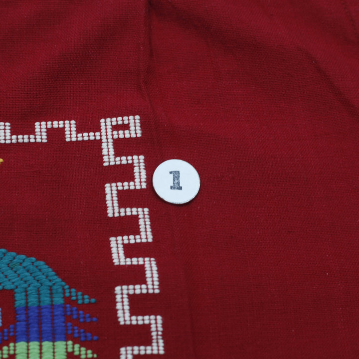 Vintage 80s Panajachel Quetzal Huipil Shirt