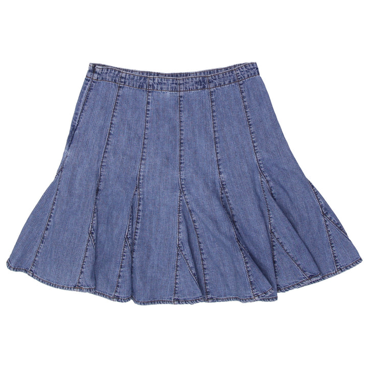 Y2K Ladies Gap Pleated Denim Skirt