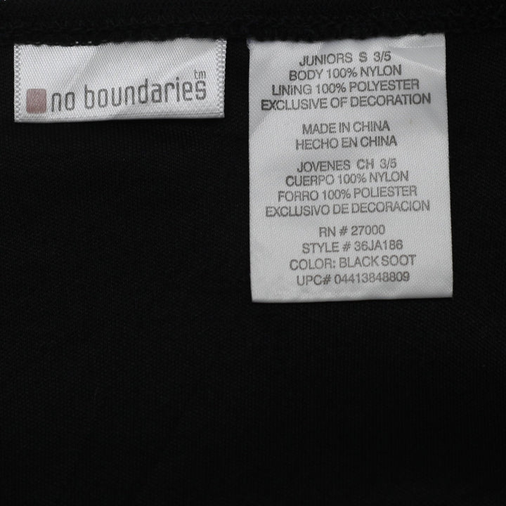 Y2K Ladies Y2K No Boundaries Lace Trim Cami Tank Top Black Mesh Size S 3/5