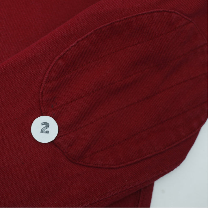 Vintage Mens Polo Ralph Lauren Rugby Shirt Red Embroidered Logo