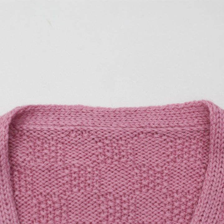 Vintage Ladies Knit Cardigan Sweater Pink - Fashion Rerun Vintage Migration_Sweaters