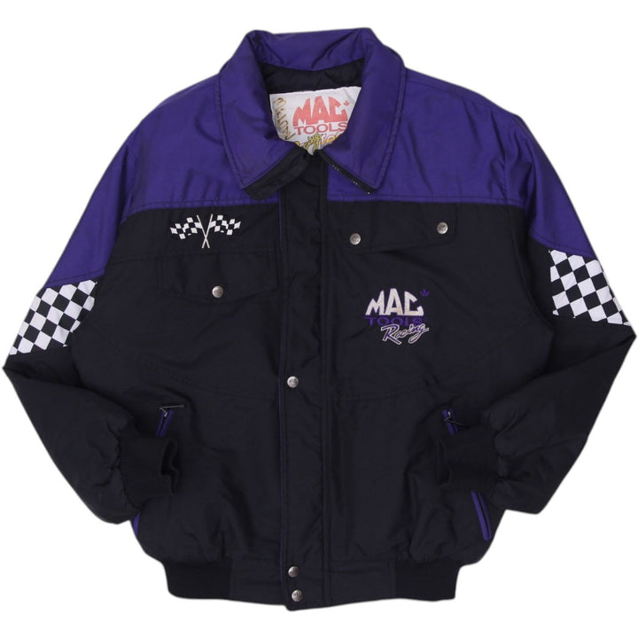 Vintage Mac Tools Racing Purple Black Zip Up Jacket Medium