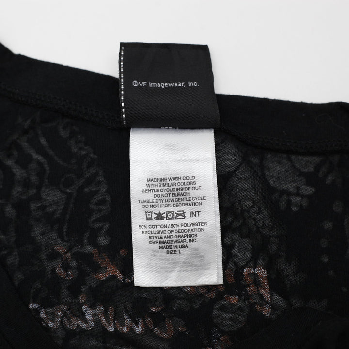 Ladies Harley Davidson Graphic Logo Biker Style T-Shirt Size L
