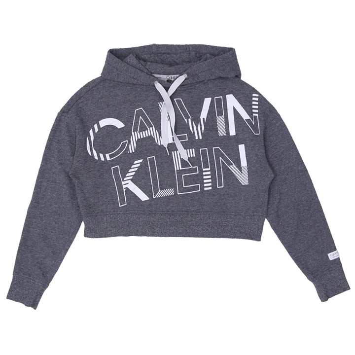 Ladies Calvin Klein Crop Hoodie - Fashion Rerun Vintage Migration_Sweaters