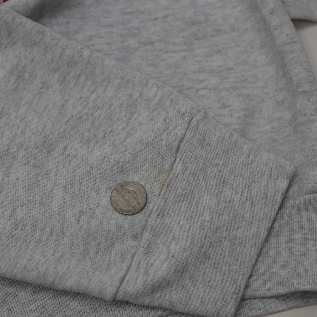 Vintage Chicago Bulls Masters Of The Rings 3-Peat Sweatshirt Fruit of the Loom Gray - Fashion Rerun Vintage Migration_Sweaters