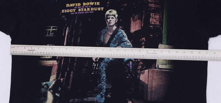 Vintage 2005 David Bowie The Rise Fall Of Ziggy Stardust Black Liquid Blue 2X | Migration_T-Shirts - View 7 | Fashion Rerun