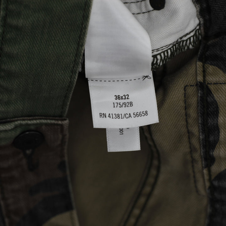Mens Polo Ralph Lauren Camo Button Fly The Varick Slim Straight Jeans | Migration_Jeans - Detail View | Fashion Rerun