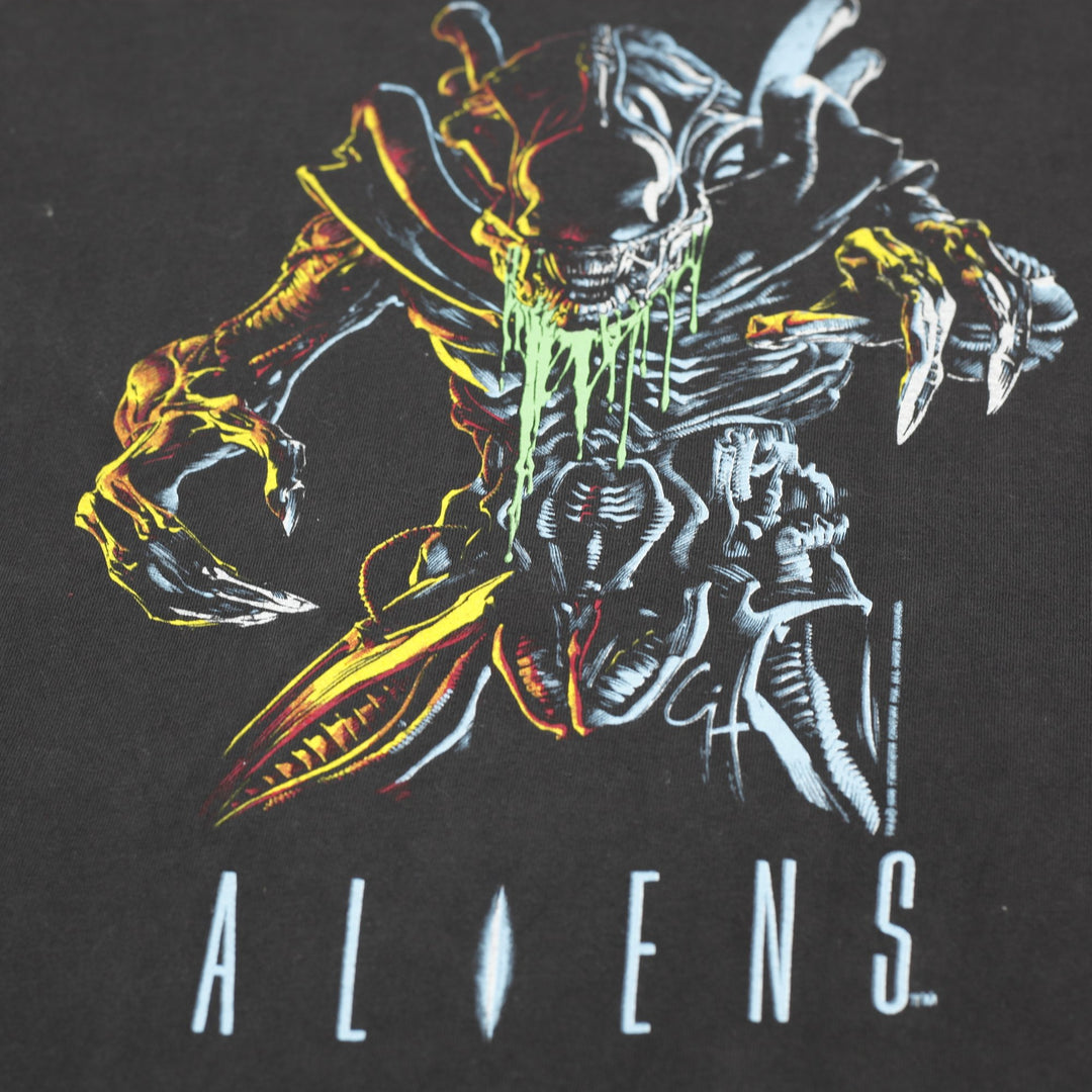 Vintage Mens 90s Aliens Movie Xenomorph "In Space No One Can Hear You Scream" S. Stitch Size XL
