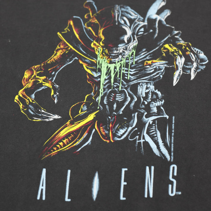 Vintage Mens 90s Aliens Movie Xenomorph "In Space No One Can Hear You Scream" S. Stitch Size XL