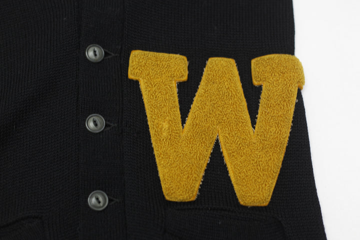 Vintage Ladies 60's/70's Button Front Wool Varsity Sweater