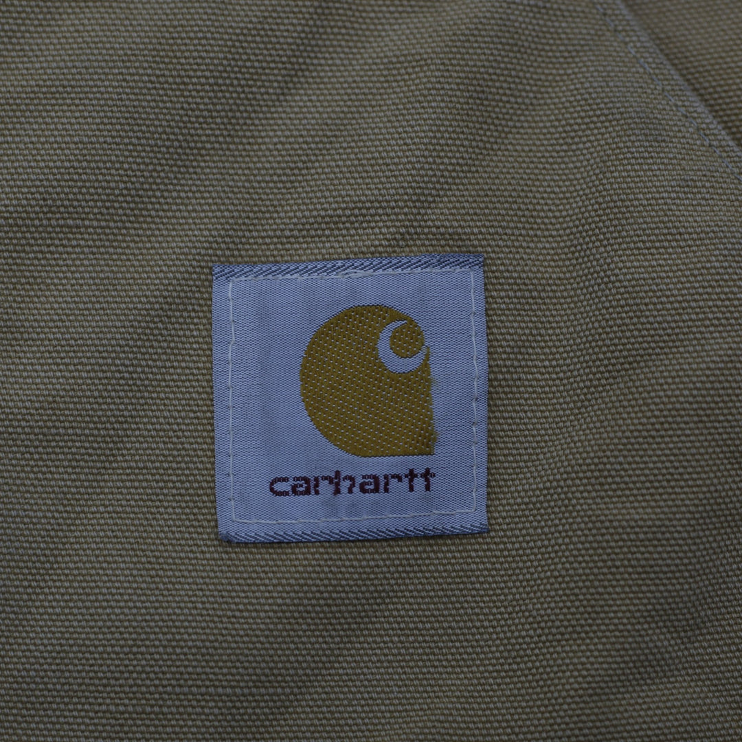 Vintage Carhartt Duck Canvas Quilted Insulated Vest Size M