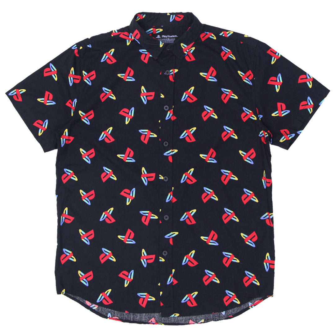 Mens Playstation AOP Short Sleeve Shirt - Fashion Rerun Vintage Migration_Shirt