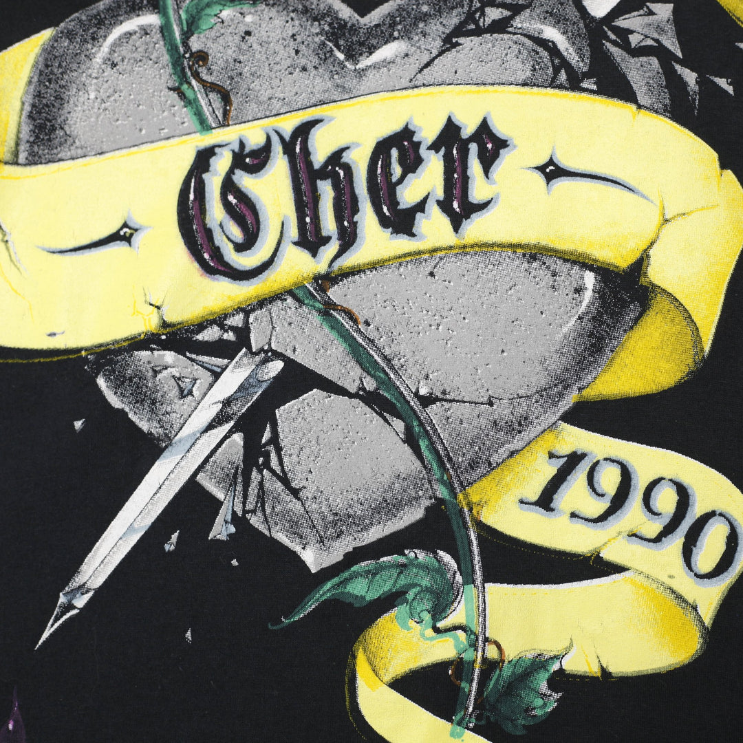 Vintage 1990 Cher Heart of Stone Concert Tour Band T-Shirt Size XL | Migration_T-Shirts - Alternate View | Fashion Rerun